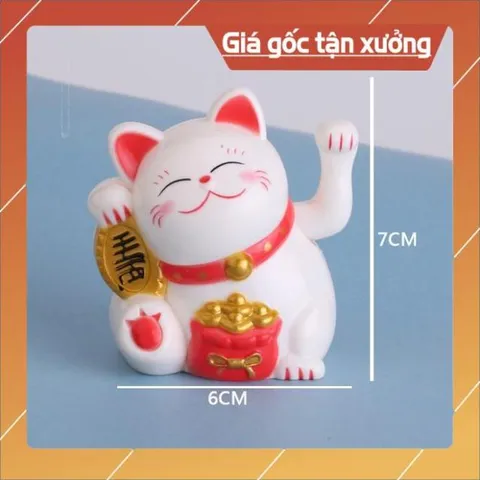Phụ kiện bánh sinh nhật bánh kem - MÈO THẦN TÀI trang trí bánh