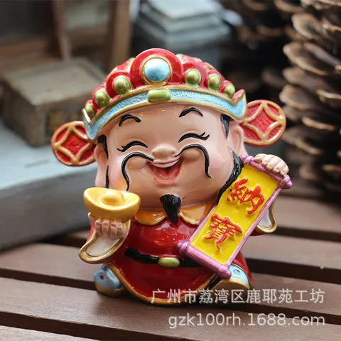 Bộ tượng thần tài, yêu tiền, trang trí bàn làm việc, thu ngân, may mắn phong thủy