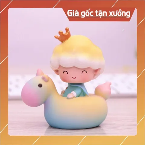 Trang trí bánh sinh nhật bánh kem cho bé - Hoàng tử, công chúa ngồi ngựa, Cặp đôi ngồi vịt