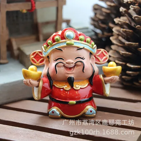 Bộ tượng thần tài, yêu tiền, trang trí bàn làm việc, thu ngân, may mắn phong thủy