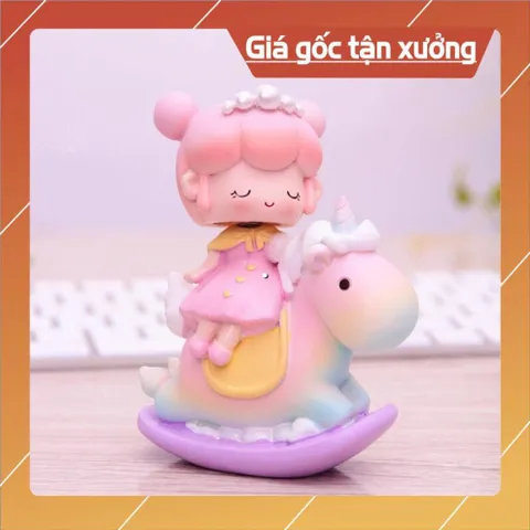 Trang trí bánh sinh nhật bánh kem cho bé - Hoàng tử, công chúa ngồi ngựa, Cặp đôi ngồi vịt