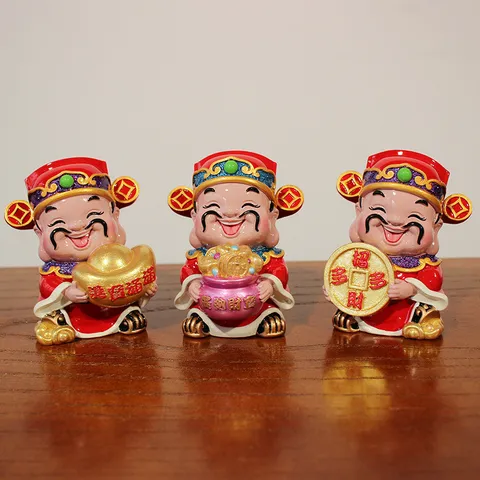 Tam đại  thần tài trang trí tài lộc