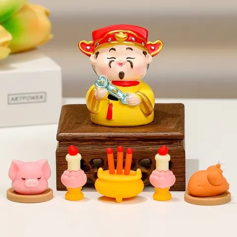 Đồ Trang Trí Thần Tài, Đồ Trang Trí Nhỏ, Quà Sinh Nhật Thần Tài (Nguyên bộ)