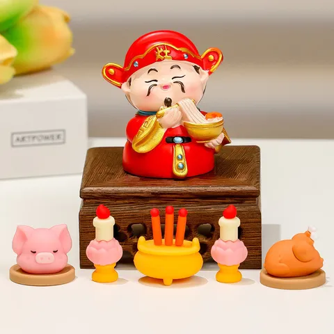 Đồ Trang Trí Thần Tài, Đồ Trang Trí Nhỏ, Quà Sinh Nhật Thần Tài (Nguyên bộ)