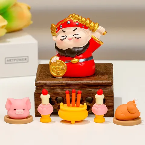 Đồ Trang Trí Thần Tài, Đồ Trang Trí Nhỏ, Quà Sinh Nhật Thần Tài (Nguyên bộ)