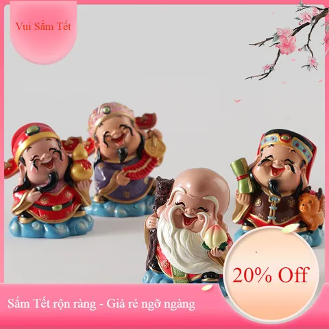 Đồ trang trí độc đáo hình tiên tài từ nhựa resin, phù hợp trang trí trong nhà, văn phòng, trang trí xe hơi, quà tặng thủ