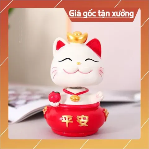 Tượng mèo cát tường trang trí ô tô, bàn làm việc đáng yêu dễ thương/ Mèo may mắn 💕FREESHIP 50k💕 Linh Tinh 10k