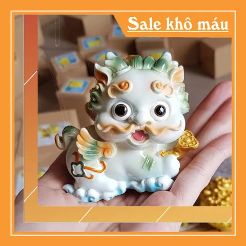 Bộ 02 tượng Kỳ Lân size lớn màu trắng