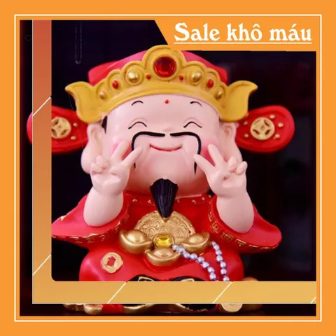 Tượng chibi Thần Tài 14cm đặc ruột - Thần Tài vui vẻ