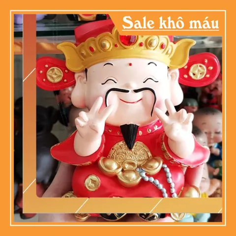 Tượng chibi Thần Tài 14cm đặc ruột - Thần Tài vui vẻ
