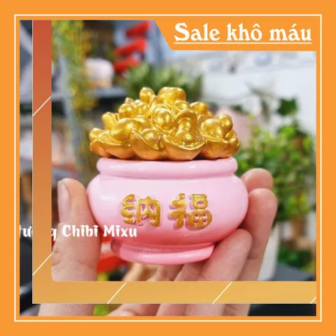 Chum vàng may mắn màu hồng