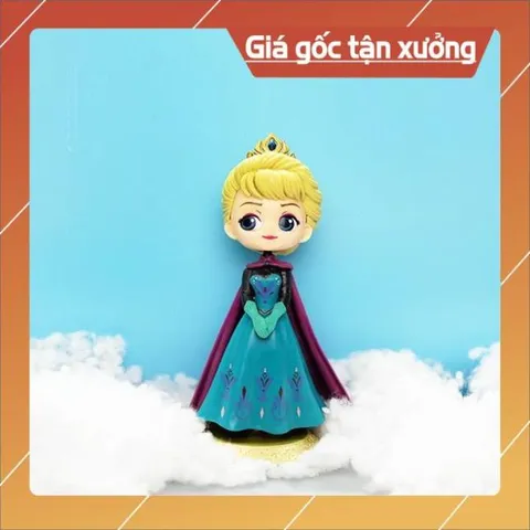 Phụ kiện trang trí bánh sinh nhật bánh kem - Tượng công chúa ANNA đội vương miện nhựa