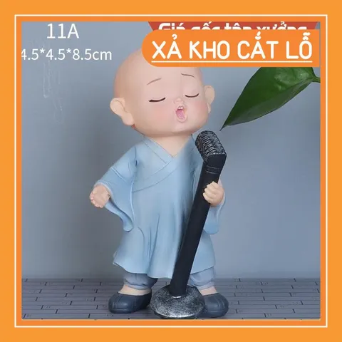 Tượng chú tiểu mini đáng yêu mang lại bình yên trang trí nhà cửa, ô tô 💕FREESHIP 50k💕 - Linh Tinh 10k