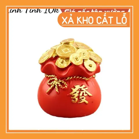 Phụ kiện thỏi vàng, hũ vàng trang trí kèm tượng 💕FREESHIP 50k💕 Linh Tinh 10k