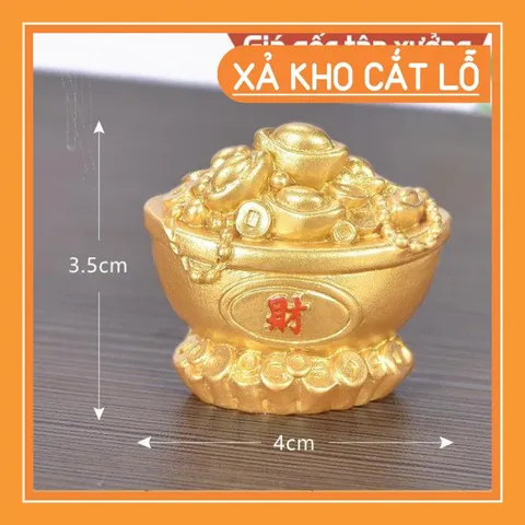 Phụ kiện thỏi vàng, hũ vàng trang trí kèm tượng 💕FREESHIP 50k💕 Linh Tinh 10k