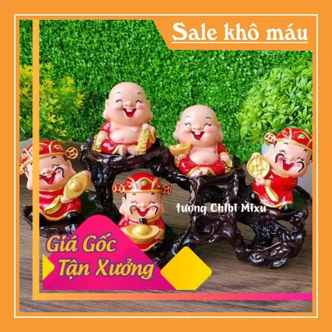 Bộ Ngũ Thần 6cm kèm chân đế ngang 5 ô