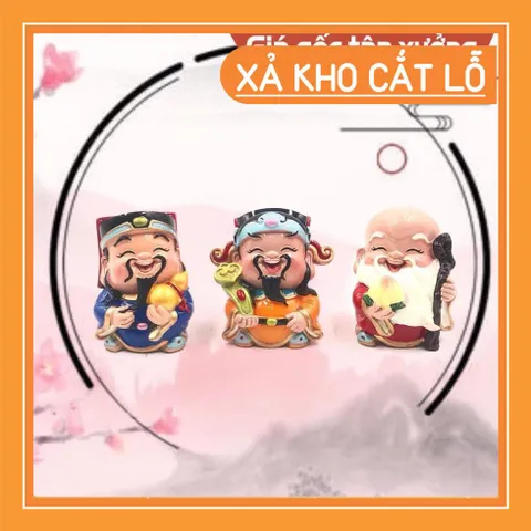 Bộ tượng Phúc Lộc Thỏ nhỏ xinh phong thủy may mắn tài lộc
