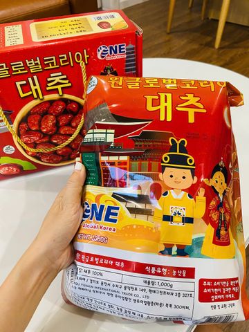 Táo Đỏ Hàn Quốc Sấy Khô Nguyên Quả Hộp 1kg – Date 26/1/2027