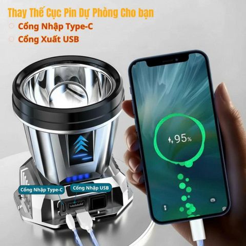 Đèn Pin Đội Đầu Siêu Sáng Proki 2400mAh Bền Bỉ, Chống Thấm, Tiện Lợi