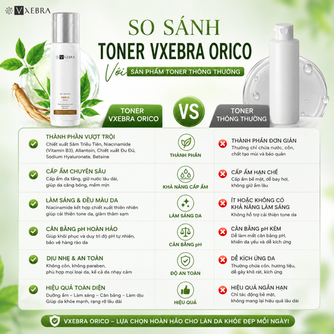 Toner hoa hồng Orico Vxebra nước cân bằng giúp dưỡng ẩm, làm sạch dịu da