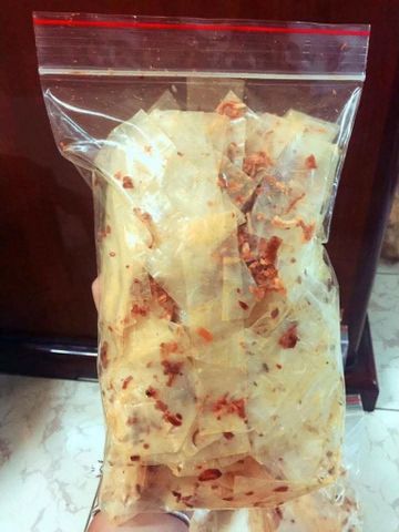 Bánh tráng tỏi phi nhà làm bịch 500gr