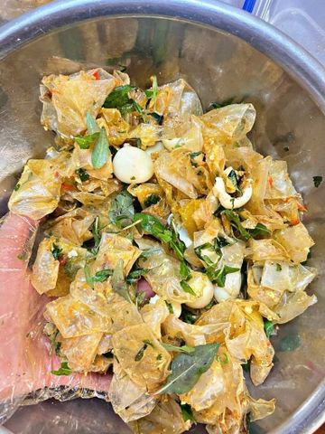 bánh tráng trộn đầy đủ (Tự trộn không trộn sẵn)