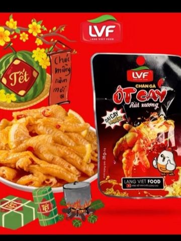 Combo 30 chân gà rút xương ớt cay LVF