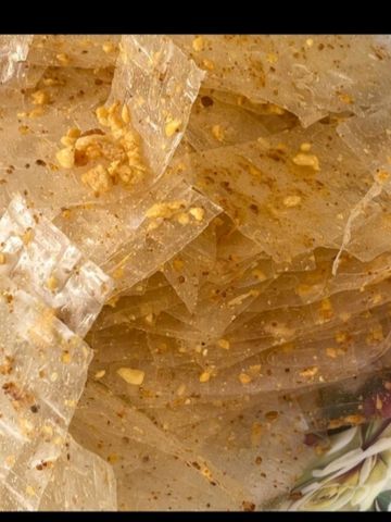 Bánh tráng tỏi phi nhà làm bịch 500gr
