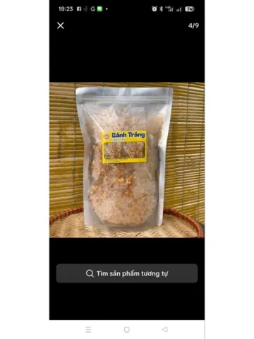 Bánh tráng tỏi phi nhà làm bịch 500gr