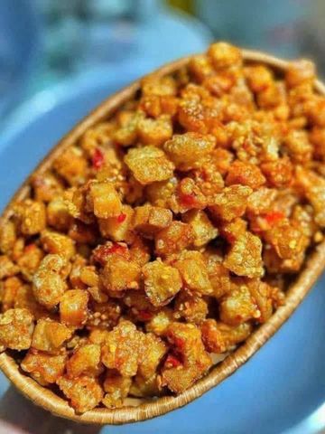 tóp mỡ loại 1 (Nhà làm) Trọng lượng 500gr(Tặng 2 bịch ớt rim)