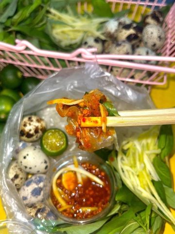 Bánh tráng chấm muối sệt( bánh phơi sương ủ bơ)