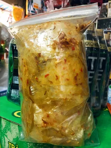 Bánh tráng tỏi phi nhà làm bịch 500gr