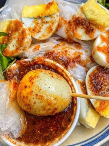 Bánh tráng chấm muối sệt( bánh phơi sương ủ bơ)
