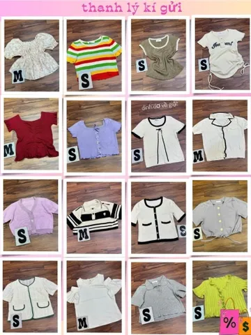 358C_áo dệt kim ôm nhiều mẫu.