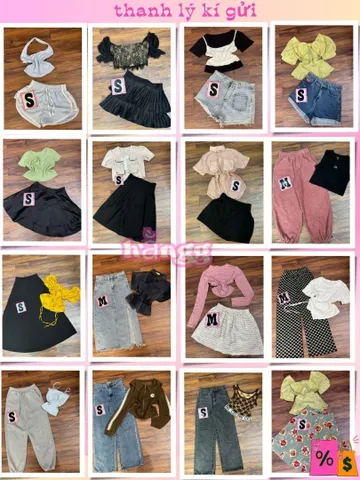 296 💕 set đồ nữ nhiều mẫu trẻ trung thanh lý.