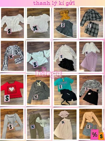 297 _set đồ nữ phối hợp  nhiều mẫu.
