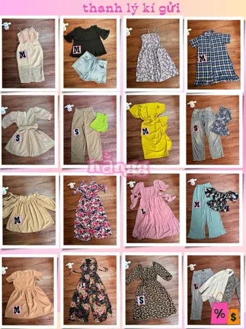00_đầm  ngắn hoa nhí nhiều mẫu thanh lý
