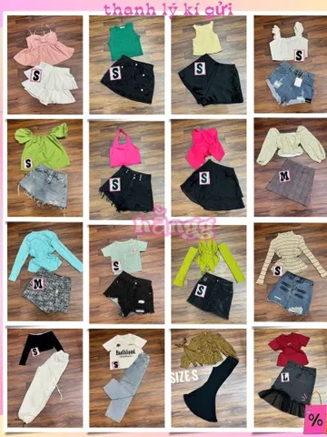 37_set đồ nữ ngắn nhiều mẫu mùa hè thanh lý kí gửi