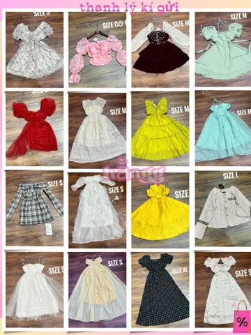 0212_đầm nữ tiểu thư nhiều mẫu thanh lý kí gửi