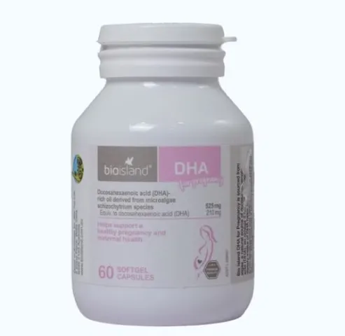 [ Nhập khẩu] Viên uống Bioisland DHA For Pregnancy Bổ Sung DHA Giúp Cải Thiện Sức Khỏe Phụ Nữ Có Thai & Cho Con Bú (60 viên)