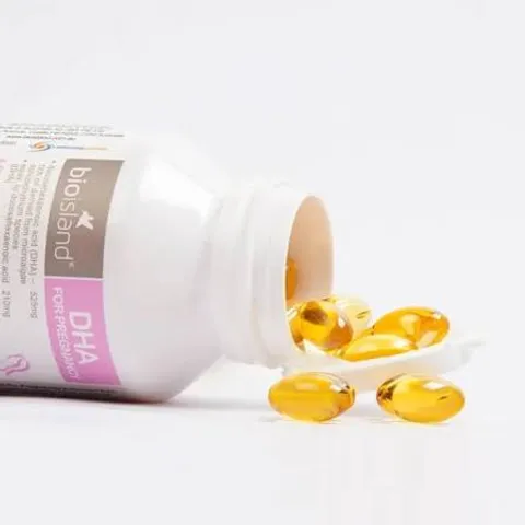 [Nhập khẩu] Viên uống bổ sung DHA cho bà bầu BioIsland của Úc, hộp 60 viên