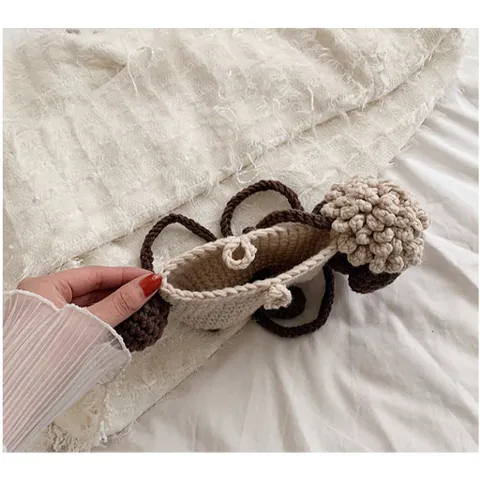 Túi len hình cừu sản phẩm handmade dễ thương, túi len trẻ em