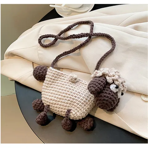 Túi len hình cừu sản phẩm handmade dễ thương, túi len trẻ em