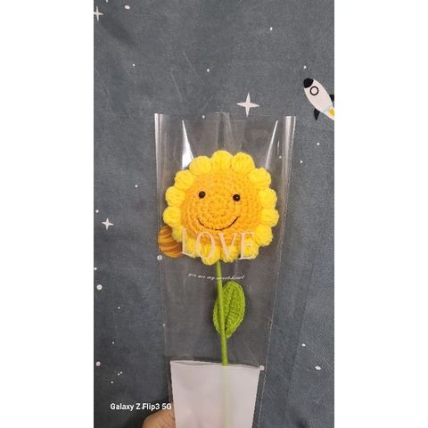 Bó hoa hướng dương mặt cười 1 bông dùng làm quà tặng