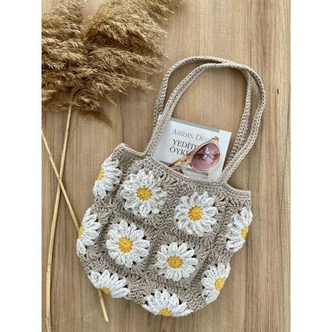 Túi Len Ghép Ô Vuông Handmade Có Dây Kéo – Túi Đeo Vai Thời Trang, Đựng Điện Thoại, Ví Tiện Lợi