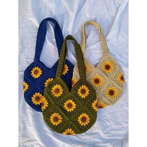 Túi len handmade ghép ô vuông kiểu tote