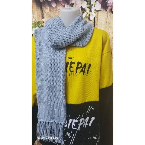 Khăn len đan tay tua rua nam nữ