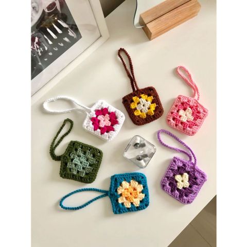 Ví len mini để tai nghe, ví mini đựng tiền