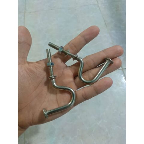 Móc treo đồ xe máy, MÓC CÂU - MÓC CONG inox titan gắn xe máy cho các dòng xe số (wave ,fu ,dream,..vv) xe ga AB .vv