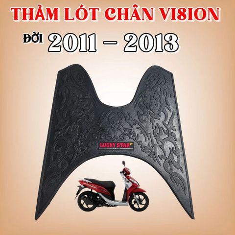 Vision 11, Thảm Lót Sàn Vision 2011 2012 2013 – Cao Su/TPE Chống Bẩn, Không Trượt, Lắp Vừa Khít